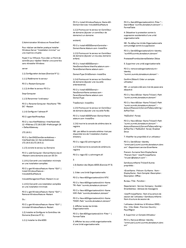 Administration Windows avec PowerShell | PDF | Système de noms de ...