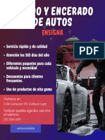 Post de Instagram de Lavado y Encerado de Autos Moderna Roja y Azul