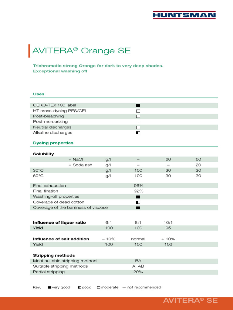 AVITERA Orange SE | PDF | Chlorine | Water