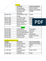 JTMK Fiesta Schedule