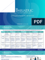 Dieta, Indicaciones y Recomendaciones Preoperatorias