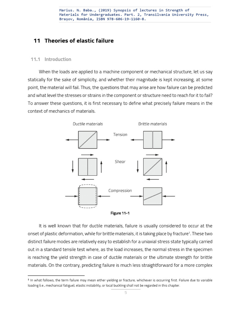 Theories of Elastic Failure in Materials | PDF | Strength Of Materials ...