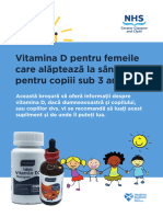 Vitamin D For Breast Feeding Women Kids Under Three Booklet Romanian