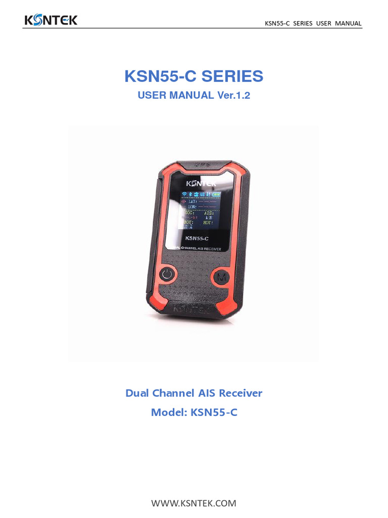 KSNTEK KSN-55 ポータブルAISパイロットプラグ KSN55-C AIS Receiver User Manual | PDF | Electrical Connector