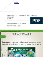 1 - Taxonomia e Conquista Do Meio Terresre - Algas