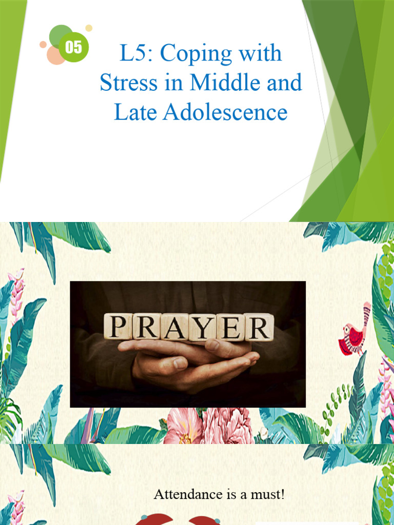 L5 Coping Stress in Middle and Late Adolescence | PDF | Stress (Biology ...