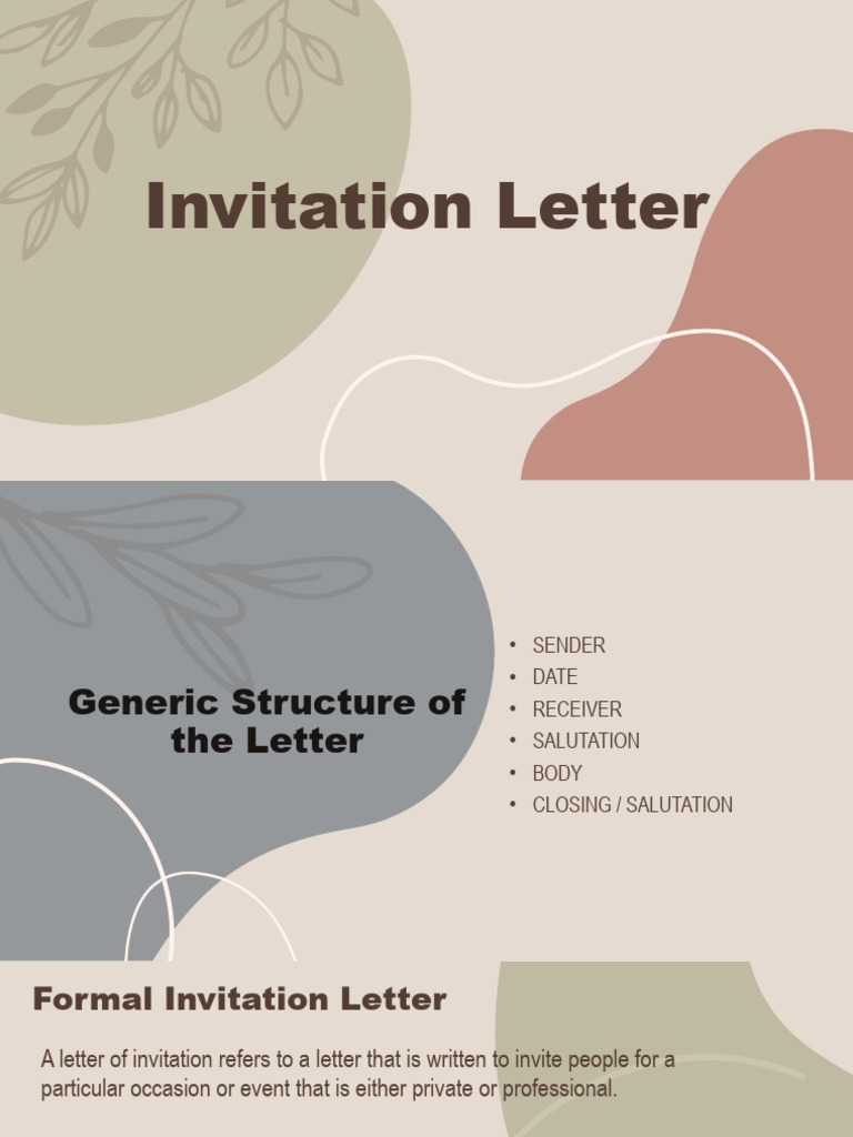 Invitation Letter PDF Human Communication Cultural Conventions