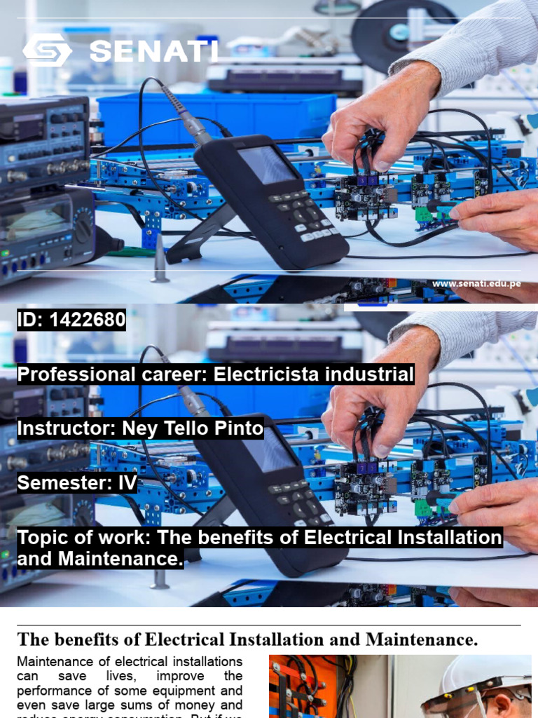 Benefits of Electrical Maintenance | PDF | Safety