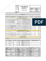 Week 7 Assignment Call Sheet