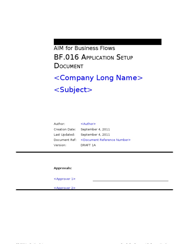 Business Application Setup Guide | PDF