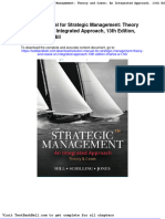 Solution Manual For Strategic Management Theory and Cases An Integrated Approach 13th Edition Charles W L Hill