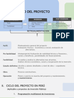 Cap I - (Continuación) Ciclo de Proyecto