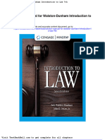 Solution Manual For Walston Dunham Introduction To Law 7th
