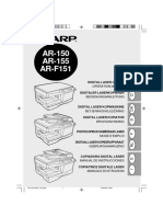 AR-150 AR-155 AR-F151: Digital Laser Copier