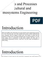 Materials and Processes For Agricultural and Biosystems Engineering