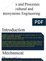 Materials and Processes For Agricultural and Biosystems Engineering