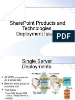 Sharepoint Products and Technologies Deployment Issues