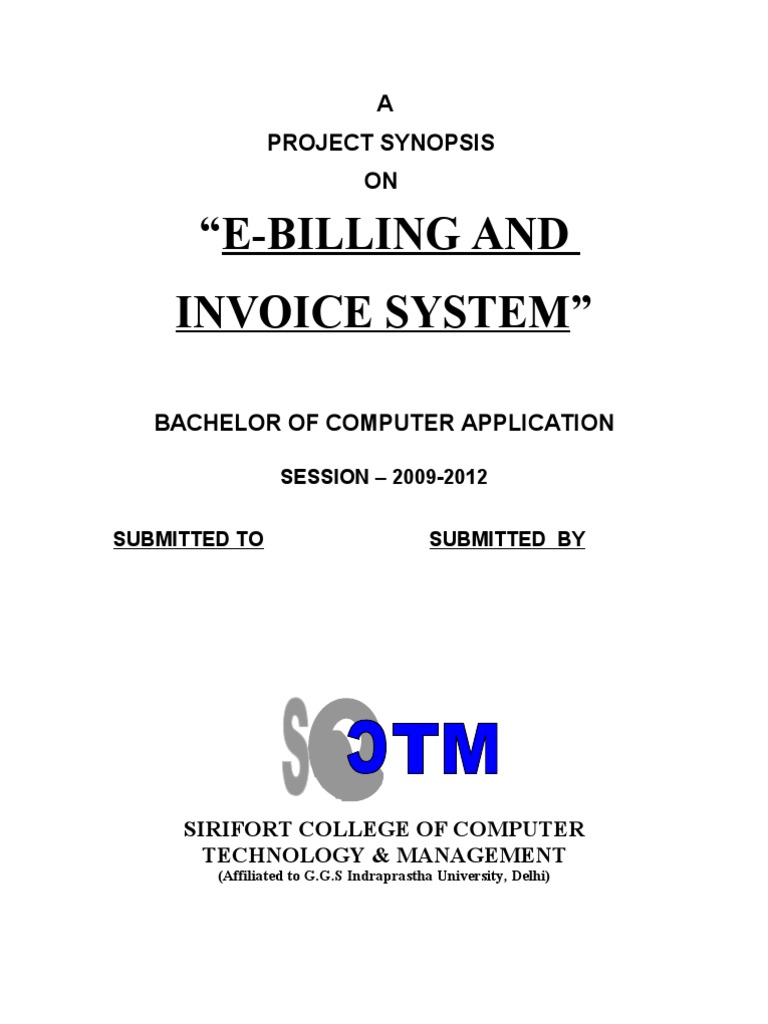 E-Billing and Invoice System Overview | PDF | Microsoft Access | Databases