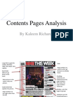 Contents Pages Analysis Final