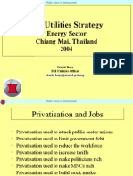 PSI Utilities Strategy: Energy Sector Chiang Mai, Thailand