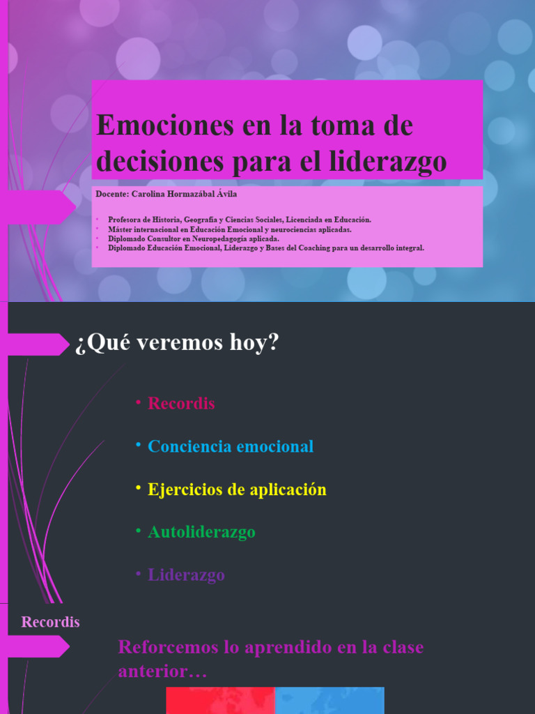 2- Emociones Para La Toma de Decisiones en El Liderazgo | PDF | Las ...