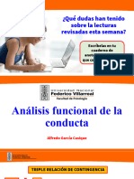 Análisis Funcional de La Conducta