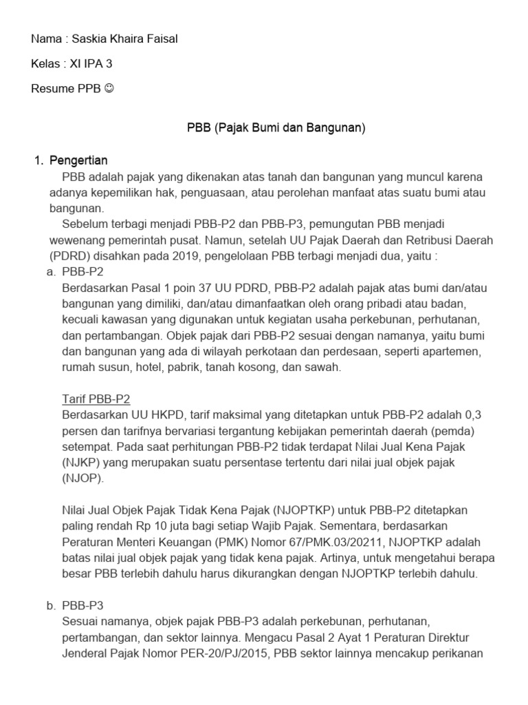 Pbb Pajak Pdf