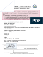 Requisitos para Embajador Por La Paz Renzo Delgado