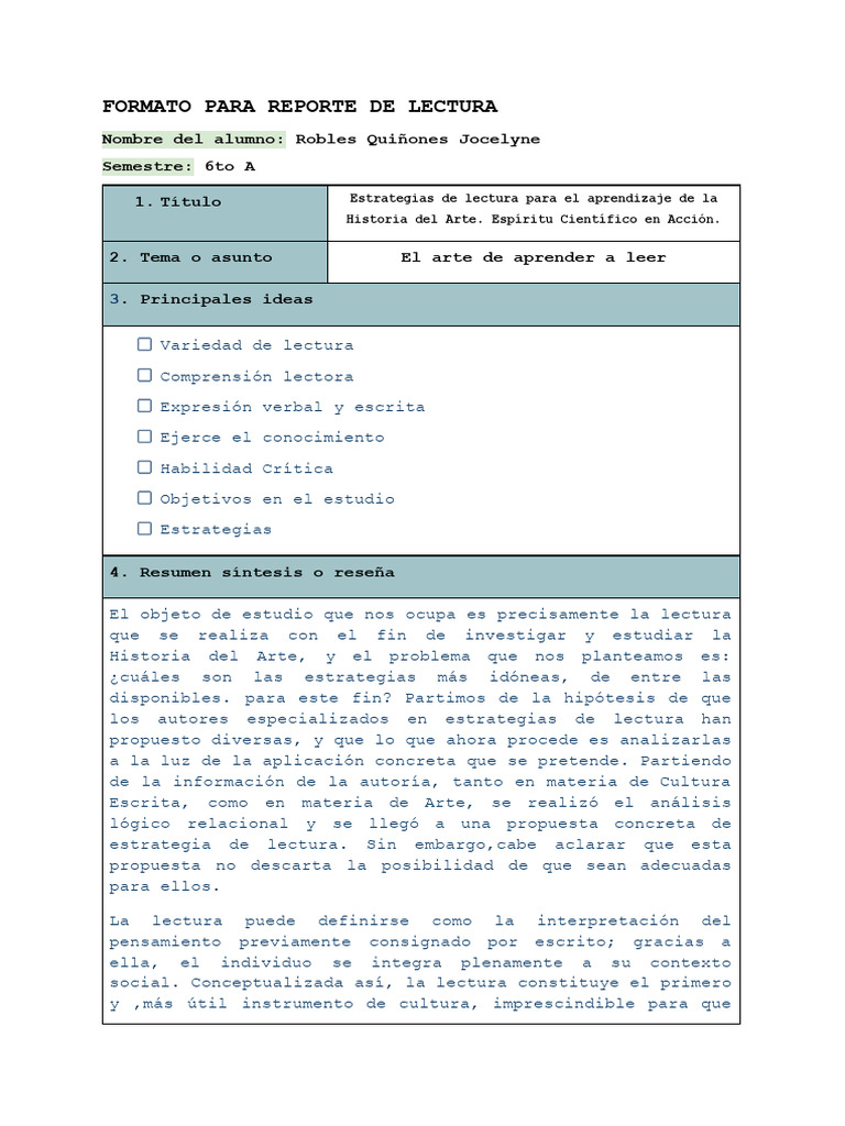 Reporte De Lectura Iii Pdf Aprendizaje Conocimiento