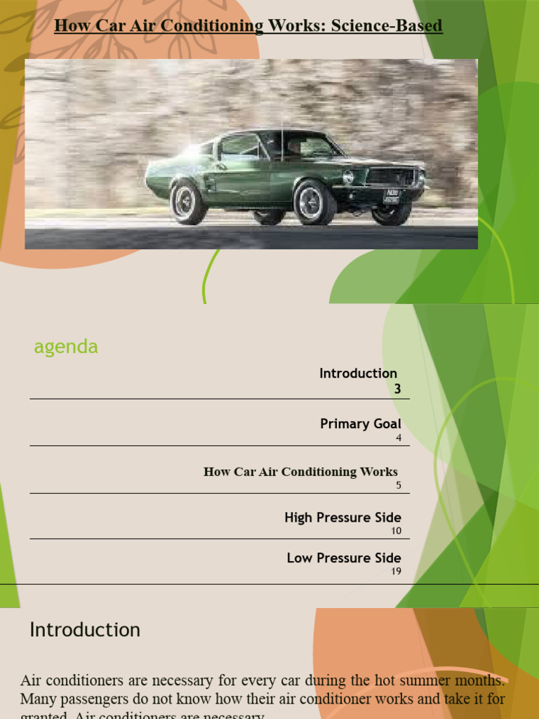 Simple Car Air Conditioning Set Up Download Free PDF Evaporation