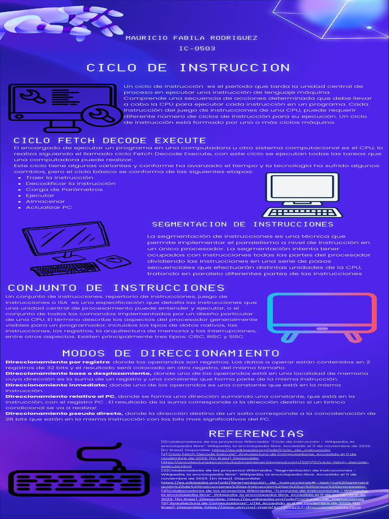 Ciclo de Instruccion PDF Unidad Central de procesamiento Bienes
