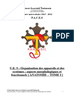 U.E. 5 - Organisation Des Appareils Et Des Systèmes - Aspects Morphologiques Et Fonctionnels (ANATOMIE TOME I)