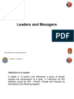 Leaders and Managers 1