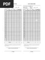 Daily Time Record Daily Time Record