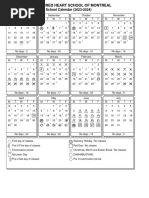 5 Day School Calendar | PDF