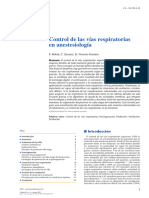 Control de Las Vias Respiratorias en Anestesiologia