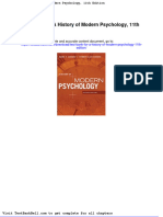 Test Bank for a History of Modern Psychology 11th Edition