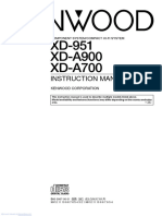 Manual Kenwood XD-A700