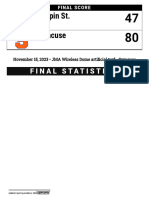 Syracuse vs. Coppin State Women's Basketball Box Score
