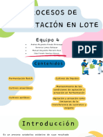 Procesos de Fermentación en Lote