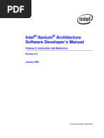 Itanium2 Software Developer's Manual - V3