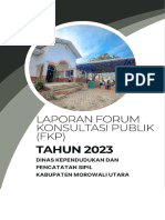 Laporan Pelaksanaan Forum Konsultasi Publik 2023