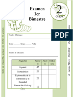 2do Grado - Examen Bloque 1 (2017-2018)