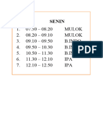 Jadwal Pelajaran