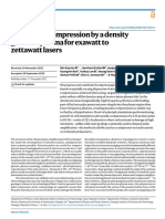 Laser Pulse Compression by A Density Gradient Plasma For Exawatt To Zettawatt Lasers