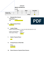 Determining Piping Fixture Sample