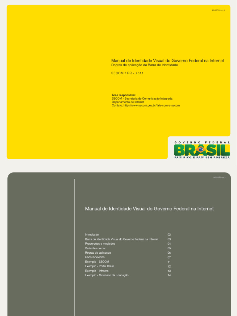 Manual de Identidade Visual do Governo Federal | PDF | Pixel | Internet