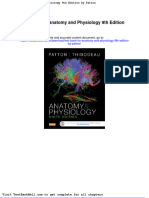 Test Bank For Anatomy and Physiology 9th Edition by Patton