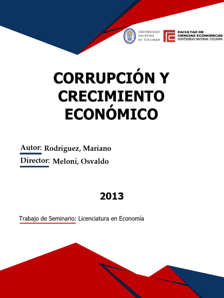 Corrupción Y Crecimiento Económico Mauro 2013 Pdf Corrupción