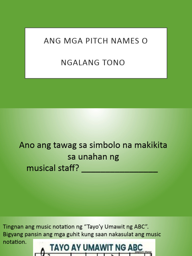 q1 Musicq2 Week 2 Pitch Name PDF